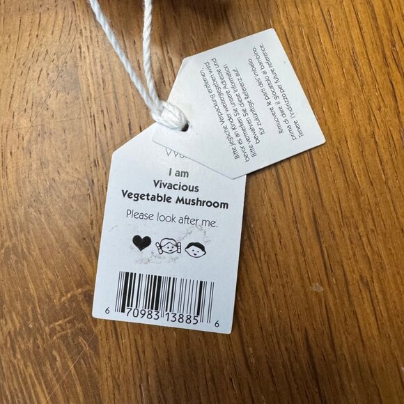 JELLYCAT London Vivacious Vegetable Mushroom Plush Stuffed Toy NEW Retired NWT - Picture 7 of 7